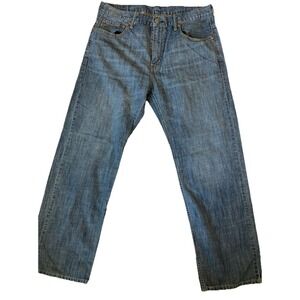Levis 569 Jeans Mens  Blue Loose Straight Denim Classic Relaxed Casual 34x30